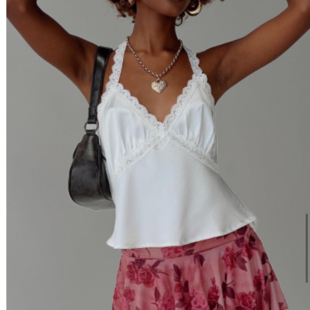 NWT - Princess Polly Annaliese Top white in US 8